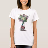 Dodo in Teacup mit Libellen T-Shirt (Vorderseite)