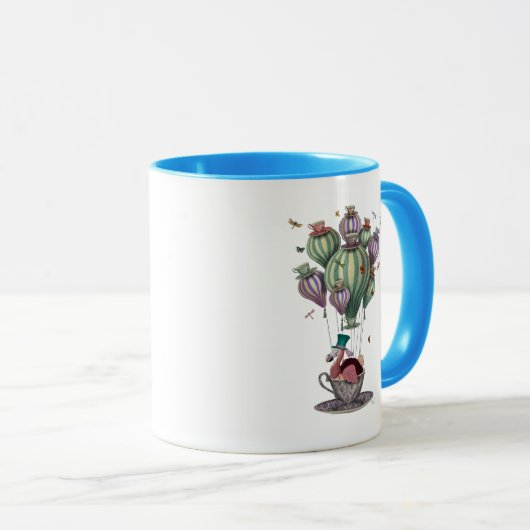Dodo in Teacup mit Libellen Tasse (VorderseiteRechts)