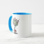 Dodo in Teacup mit Libellen Tasse (Vorderseite Links)