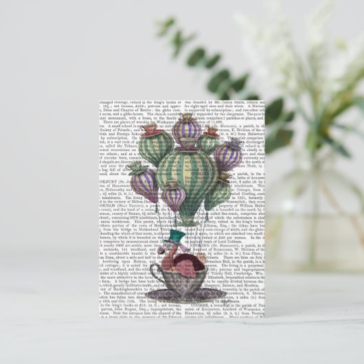 Dodo in Teacup Postkarte (Stehend Vorderseite)