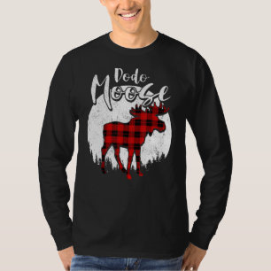 Dodo Moose Red Kariert Buffalo Matching Family Paj T-Shirt