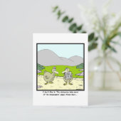 Dodo News: Dodo Cartoon Postkarte (Stehend Vorderseite)