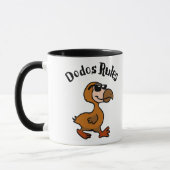 Dodo-Regeln | Hintergrundfarbe auswählen Tasse (Links)