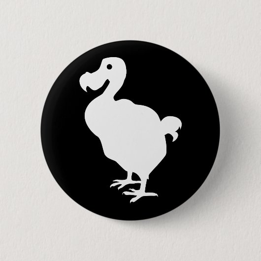 Dodo-Silhouette Button (Vorderseite)