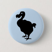 Dodo-Silhouette Button (Vorderseite)
