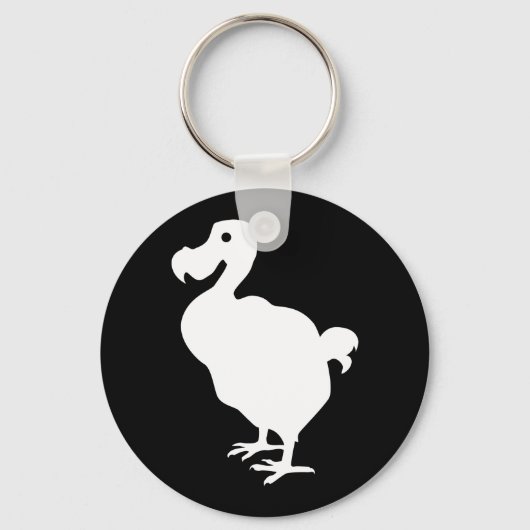 Dodo-Silhouette Schlüsselanhänger (Vorderseite)