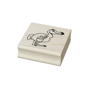 Dodo-Vogel-Cartoon Gummistempel