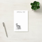 Dodo-Vogel-Illustration Post-it Klebezettel (Büro)