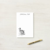 Dodo-Vogel-Illustration Post-it Klebezettel (Auf Schreibtisch)