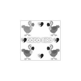 Dodo Vogel Liebe! Briefmarke Gummistempel