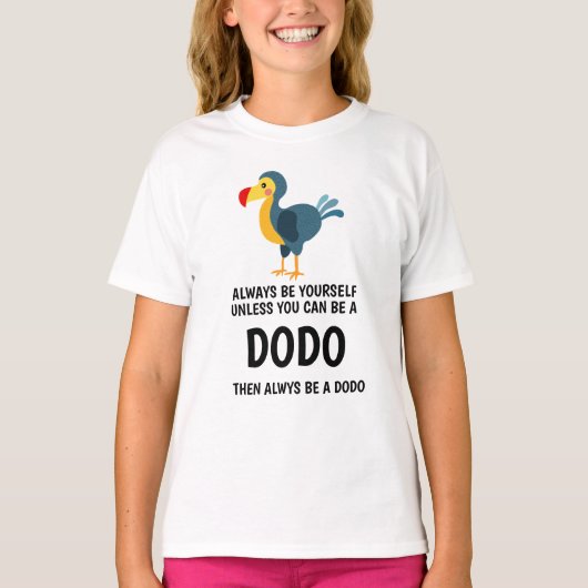 Dodo-Vögel Quotes-T - Shirt (Vorderseite)