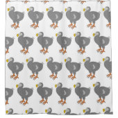 Dodo-Vogeldesign Duschvorhang (Vorderseite)
