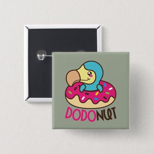 Dodonut Do Bird Donut Button (Vorne & Hinten)