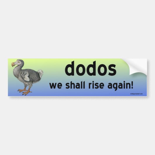 Dodos Autoaufkleber (Vorne)