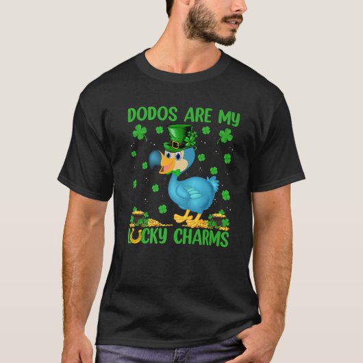 Dodos sind meine Glücksbringer Dodo Bird St. Patri T-Shirt (Vorderseite)