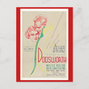 Dodsworth (1935) Film, Motion Picture, Vintag Postkarte
