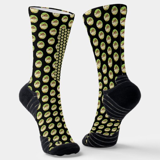 Doe and Fawn Black Socken (Gewinkelt)