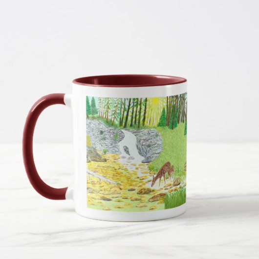 Doe and Fawn Combo Tasse (Links)