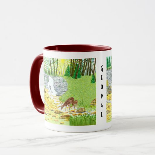 Doe and Fawn Combo Tasse (Vorderseite Links)