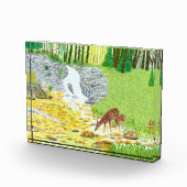 Doe and Fawn Deer Fotoblock (Rechts)