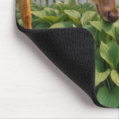 Doe and Fawn Eating Hosta Mousepad (Ecke)