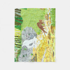 Doe and Fawn Fleecedecke