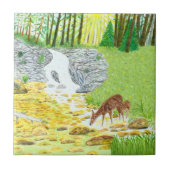 Doe and Fawn Fliese (Vorderseite)