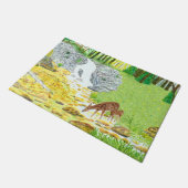 Doe and Fawn Fußmatte (Schrägansicht)
