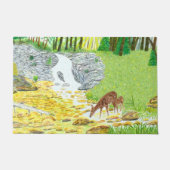Doe and Fawn Fußmatte (Vorderseite)