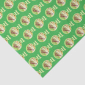 Doe and Fawn Green Seidenpapier (Detail)
