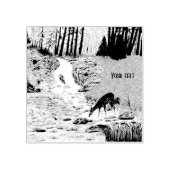 Doe and Fawn Gummistempel (Prägung)