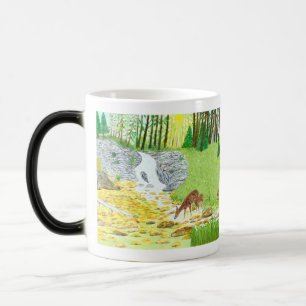 Doe and Fawn Morphing Tasse