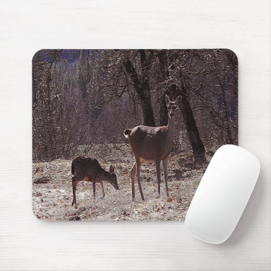 Doe and fawn..... mousepad (Mit Mouse)
