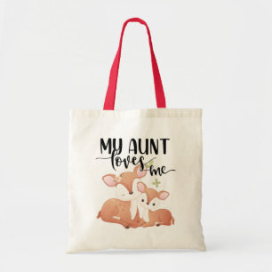 Doe and Fawn My Aunt Loves Me Tragetasche