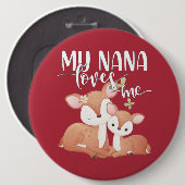 Doe and Fawn My Nana Lieben Button (Vorne & Hinten)