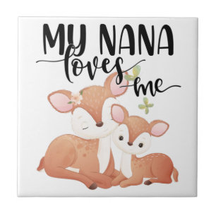 Doe and Fawn My Nana Lieben Fliese