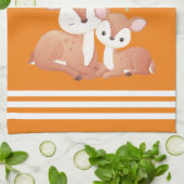 Doe and Fawn My Nana Lieben Geschirrtuch (Gefaltet)