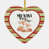 Doe and Fawn My Nana Lieben Keramik Ornament (Vorne)