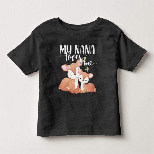 Doe and Fawn My Nana Lieben Kleinkind T-shirt (Vorderseite)