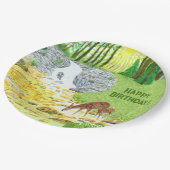 Doe and Fawn Pappteller (Schrägansicht)