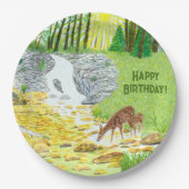 Doe and Fawn Pappteller (Vorderseite)