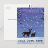 Doe and Fawn Postkarte (Vorne/Hinten)