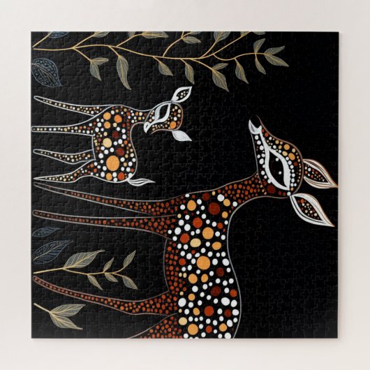 Doe and Fawn Puzzle (Horizontal)