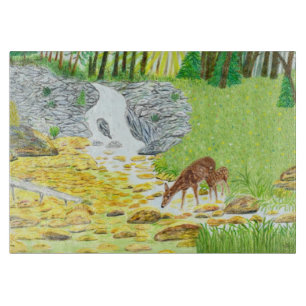 Doe and Fawn Schneidebrett