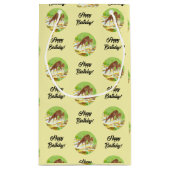 Doe and Fawn Yellow Kleine Geschenktüte (Rückseite)