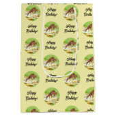 Doe and Fawn Yellow Mittlere Geschenktüte (Rückseite)