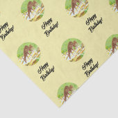 Doe and Fawn Yellow Seidenpapier (Detail)