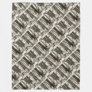 Doe Deer in the Snow Fleecedecke