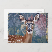 Doe Deer Painting Postcard Postkarte (Vorne/Hinten)