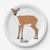 Doe Deer Pappteller (Vorderseite)